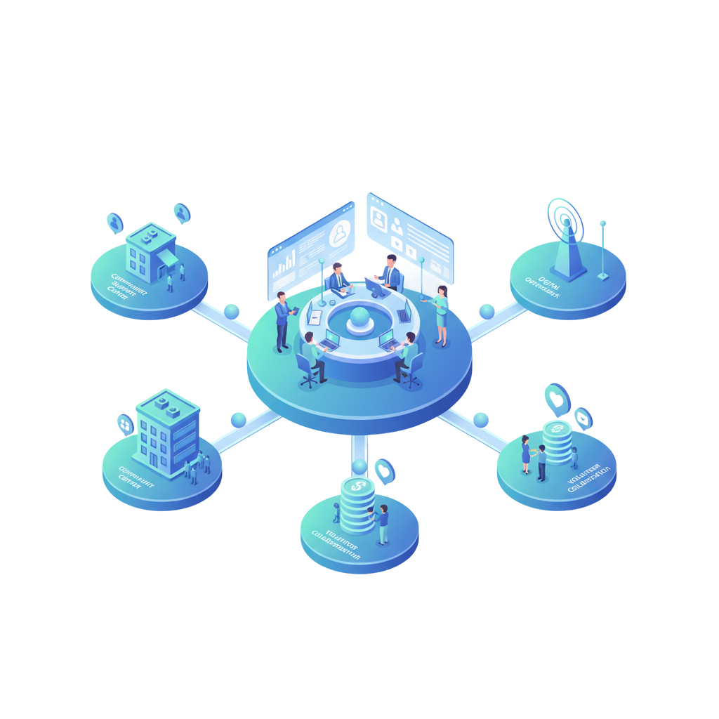 AI and IoT for Non-Profit Social Impact Illustration